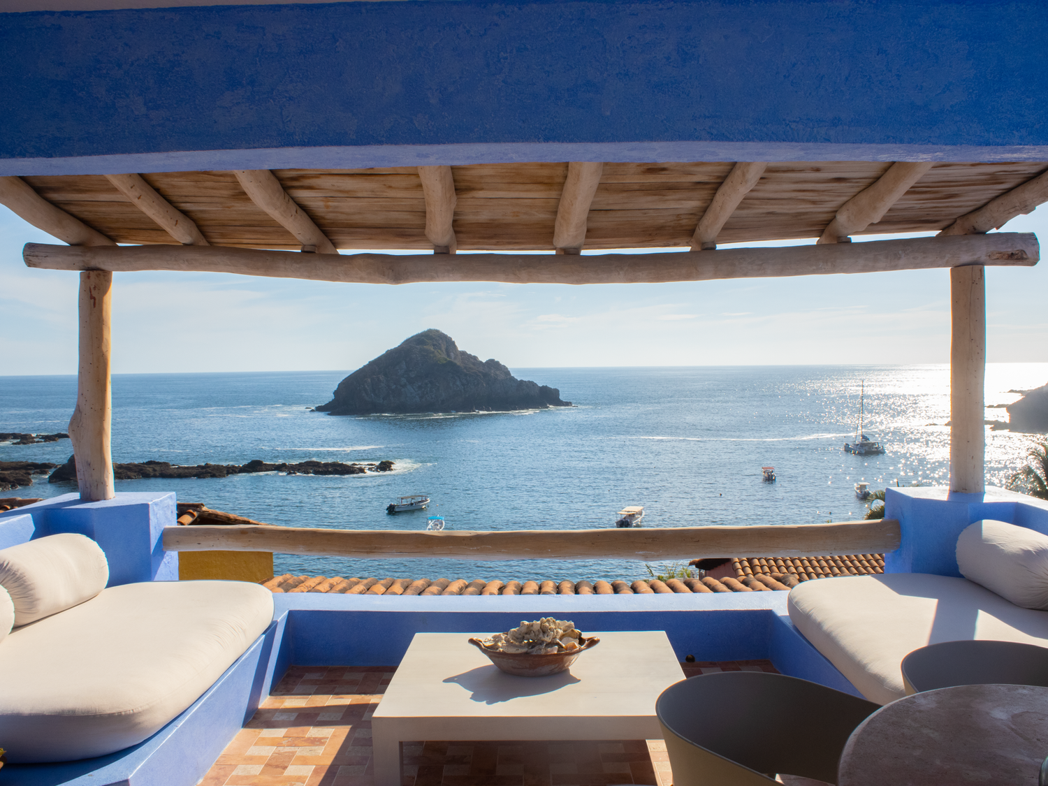 Dining room with ocean view